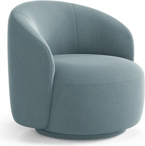 Fotoliu albastru deschis pivotant Letizia – Micadoni
