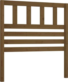 vidaXL Tăblie de pat, maro miere, 96x4x100 cm, lemn masiv de pin