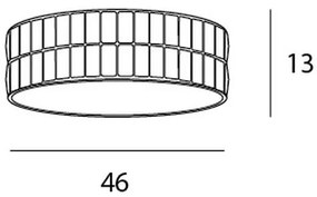Plafonieră MAXLIGHT C0122 DIAMANTE 6xG9/42W/230V d. 46 cm crom