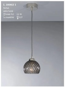 Lustra, Pendul modern design italian 10003 fumuriu