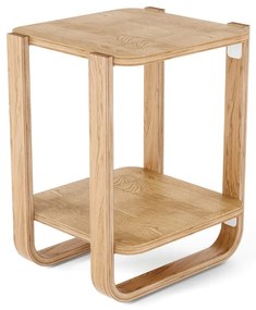 Măsuță auxiliară din lemn masiv de eucalipt 38x42 cm Bellwood – Umbra