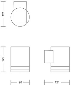 Philips FYCE LED 1,5W 3,7V 1200mAh IP44 lampă solară de perete