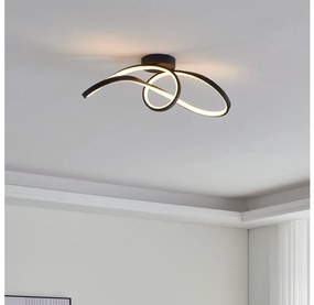 Plafonieră LED RGBW dimabilă Eglo 901158 CALAROSSA-Z LED/22W/230V negru