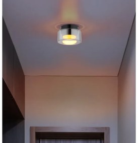 Plafonieră LED Globo 16055DS HIGGINS 1xGX53/6W/230V d. 13 cm negru