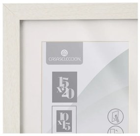 Ramă foto albă cu picior de susținere, de agățat 17,5x22,5 cm Sencillo – Casa Selección