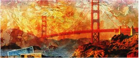 Tablou - Golden Gate, SanFrancisco, California (120x50 cm)