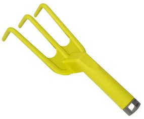 Greblă mică pentru grădinărit Plastia Tool, verde