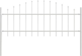 vidaXL Gard de Grădină 7 pcs Alb 170 x 140 cm