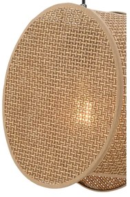 Pendul pe cablu BIG DRUM 1xE27/60W/230V maro