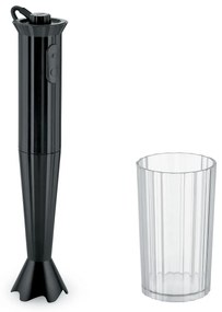 Mixer vertical,  Plisse, negru, diametru 7 cm - Alessi