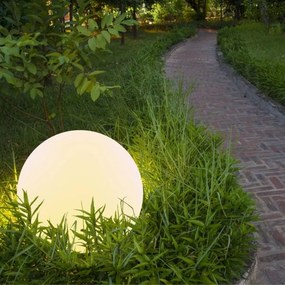 Lampă LED RGBW solară BALL LED/3,7V 1500 mAh d. 50 cm IP65 + telecomandă