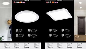 Spot LED incastrabil design modern Shaun alb 14,5cm