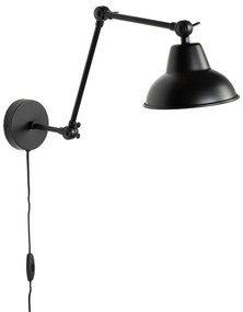 Aplică de perete neagră Xavi – White Label