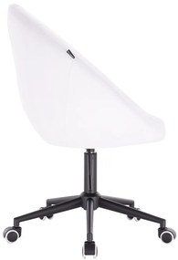 HC8516K Scaun Alb cu Bază Neagră