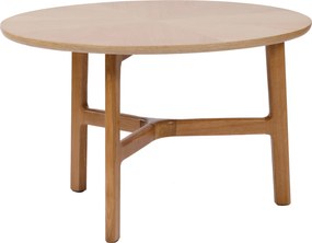 MAZZONI EXPORT BELLUNO Frasin Natural - MĂSUȚĂ DE CAFEA DIN LEMN Ø65 cm ROTUNDĂ MODERN CLASSIC