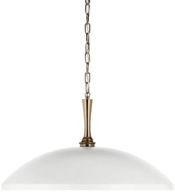 Lustră pe lanț Kichler KL-DELAROSA-P-WH DELAROSA 1xE27/60W/230V alb/alamă