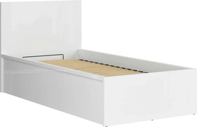 Pat TETRIX 90x200, alb, PAL, cu somiera