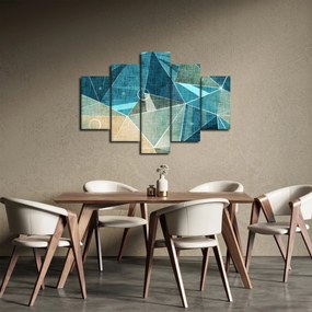 Tablou - Abstract turcoaz (150x105 cm)