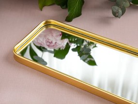 Shaped  metal  cu Oglindă  tavă 35x12 Cm Auriu