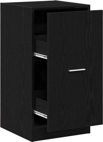 vidaXL Cabinet de Apotecă Stejar negru 40 x 41 x 77.5 cm Lemn compozit