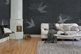 Fototapet, Concrete Art, Night Swallow, Rebel Walls