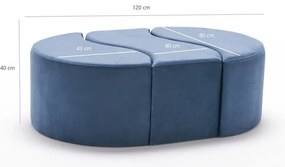 Taburet albastru deschis Alya – Artie