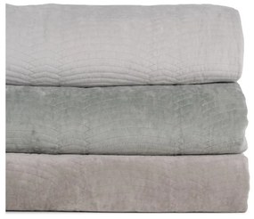 Cuvertură verde prăfuit matlasată din catifea 180x260 cm – Ixia