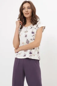 Pijamale femei STEFANIA din bambus XL Violet