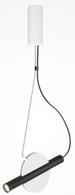 Pendul LED design modern Enigma alb