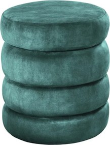 Taburete cu spatiu de depozitare, VOGUE 40cm catifea verde
