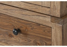 Vitrina vintage, din lemn reciclat, natur, Elmwood