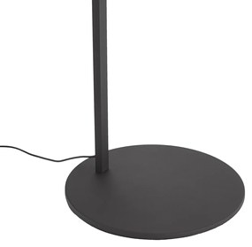 Lampă arcuită modernă neagră, incl. LED cu variator tactil - Arlow