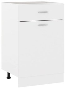 vidaXL Dulap inferior cu sertar “Lyon”, alb, 50x46x81,5 cm