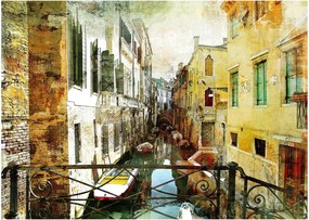 Tablou pe sticlă - Strada din Veneția (70x50 cm)