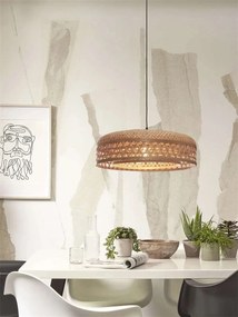 Lustra/Pendul eco din bambus Ubud double shade, nat