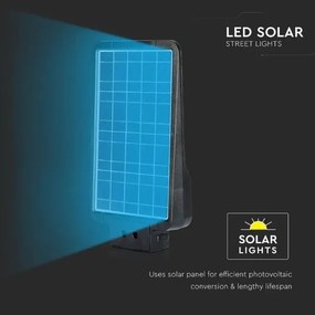 Lampă stradală solară LED cu senzor, 15W, 7,4V, 4000K, IP65, 10800 mAh
