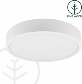 Plafonieră NATURAL, 5 x E27/15W/230V, Ø 47,5 cm, pin/alb