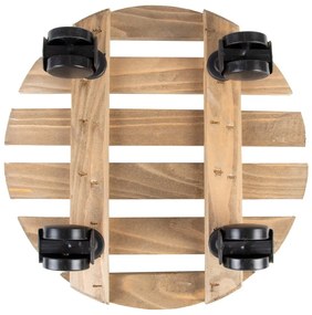 Bază mobilă pentru ghiveci din lemn ø 29 cm (înălțime 8 cm) Indoor &amp; Outdoor – Esschert Design