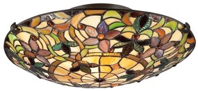 Elstead QZ-KAMI-F - Plafonieră Tiffany KAMI, 2x E27, 60W, 230V