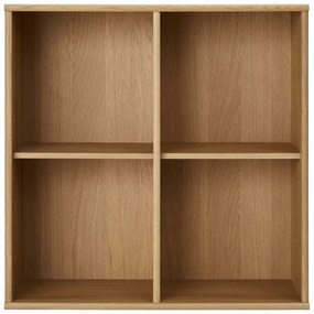Bibliotecă în culoare naturală cu aspect de lemn de stejar suspendată 70x70 cm Mistral – Hammel Furniture
