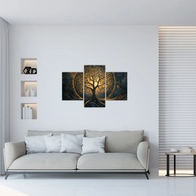 Tablou – Arbore cu aură aurie (90x60 cm)