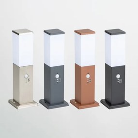 Brilagi - Lampă de exterior cu senzor NOVA 1xE27/15W/230V 40 cm IP44 antracit