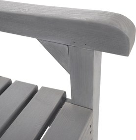 Bancă de grădină din lemn, gri, 150 cm, FABLA