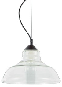 Lustra diametru 28cm, din sticla suflata manual, BISTRO SP1 PLATE 112336