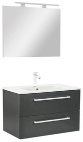 Mobilier complet de baie Vario Clam 80 antracit-antracit