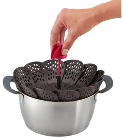 Coș pentru gătire la aburi Tefal INGENIO negru/roșu