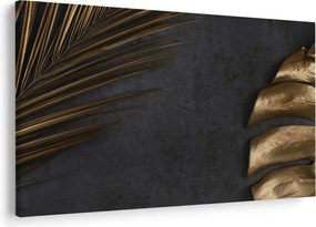 Tablou cu frunze aurii (90x60 cm)