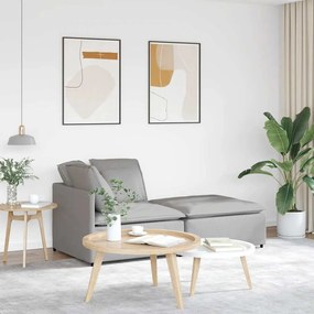 vidaXL Canapea modulară cu taburet și perne, material textil, gri nor