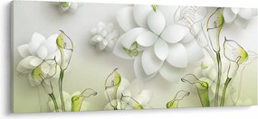 Tablou cu flori (120x50 cm)
