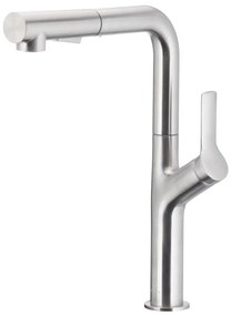 Baterie de chiuvetă cu cap de duș extractibil KFA Armatura 6623-220-22 DUERO DESIGN oțel inoxidabil